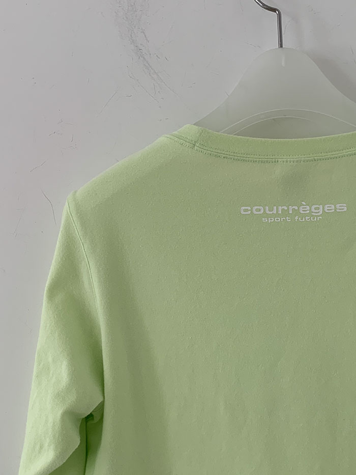 (Deadstock) 90's "Courreges" cotton T-shirt 복제