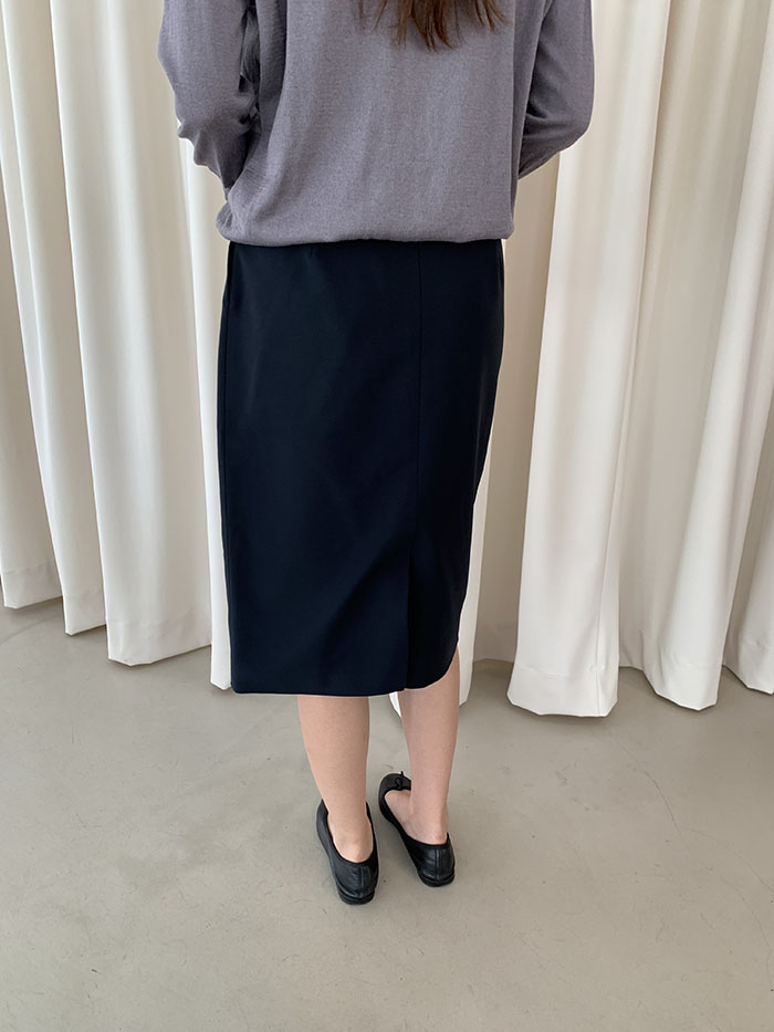 00's "Prada" black cotton Skirt 복제
