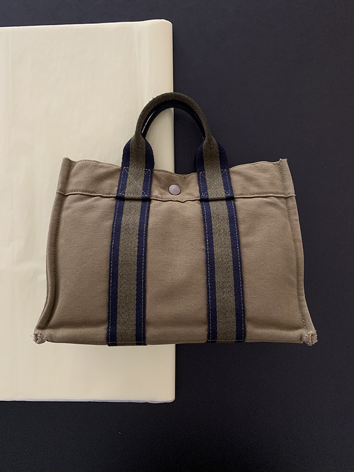 Vintage "Hermes" Fourre Tout Bag (Distressed)