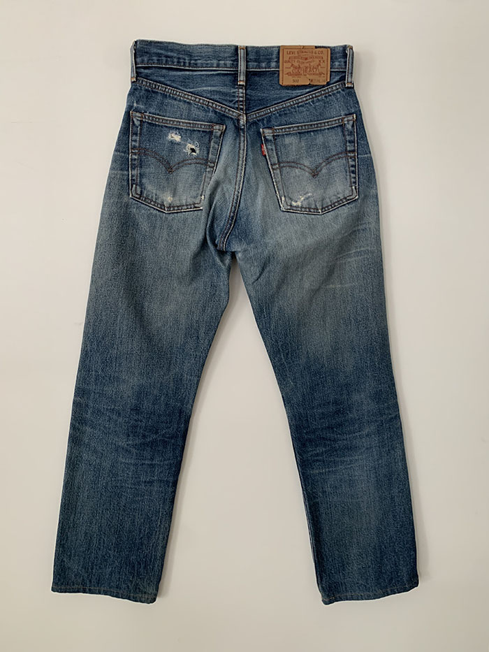 90's Levi's 502 - size 27-28 (Big E Selvage Red line) 복제