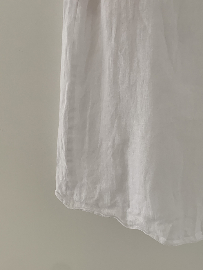 00's "Emporio Armani" linen white Dress