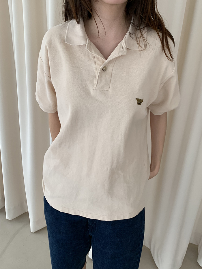 90's "Emporio Armani" cotton Pique Shirt