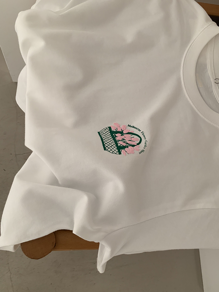 (new product) "Melbourne Flower Garden Show" T-shirt (White)