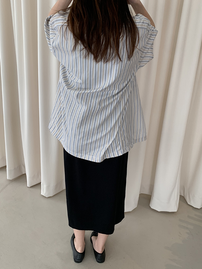 00's "PRADA" cotton pocket short Shirt