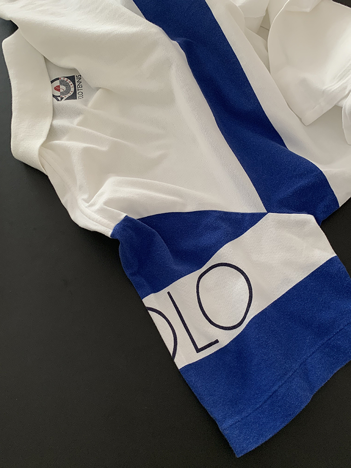 90's "Polo Sport Ralph Lauren" cotton Pique Knit (Rare Design) 복제