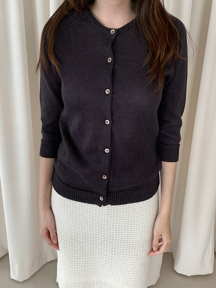 90's "Margaret Howell" wool pique Knit 판완 복제