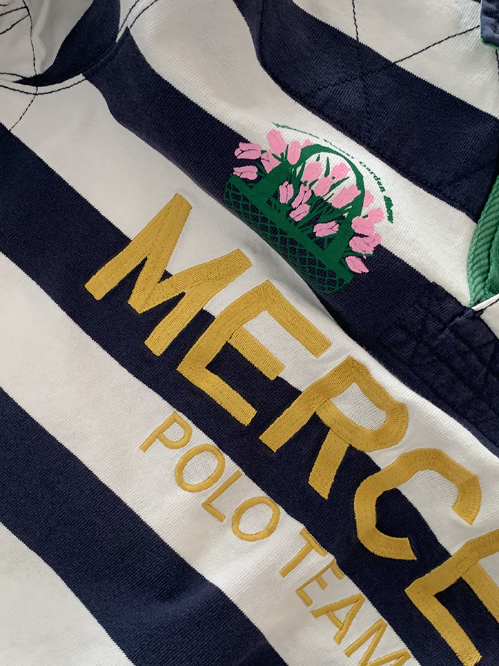 Vintage "Melbourne Flower Gaarden Show" by Polo Ralph Lauren Rugby" Pique Shirt 복제 복제