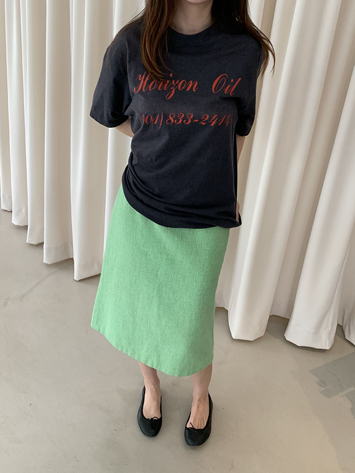 00's "JIL SANDER" wool check Skirt 복제