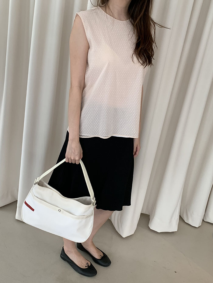 2011's "PRADA" Cotton Blouse Top 복제