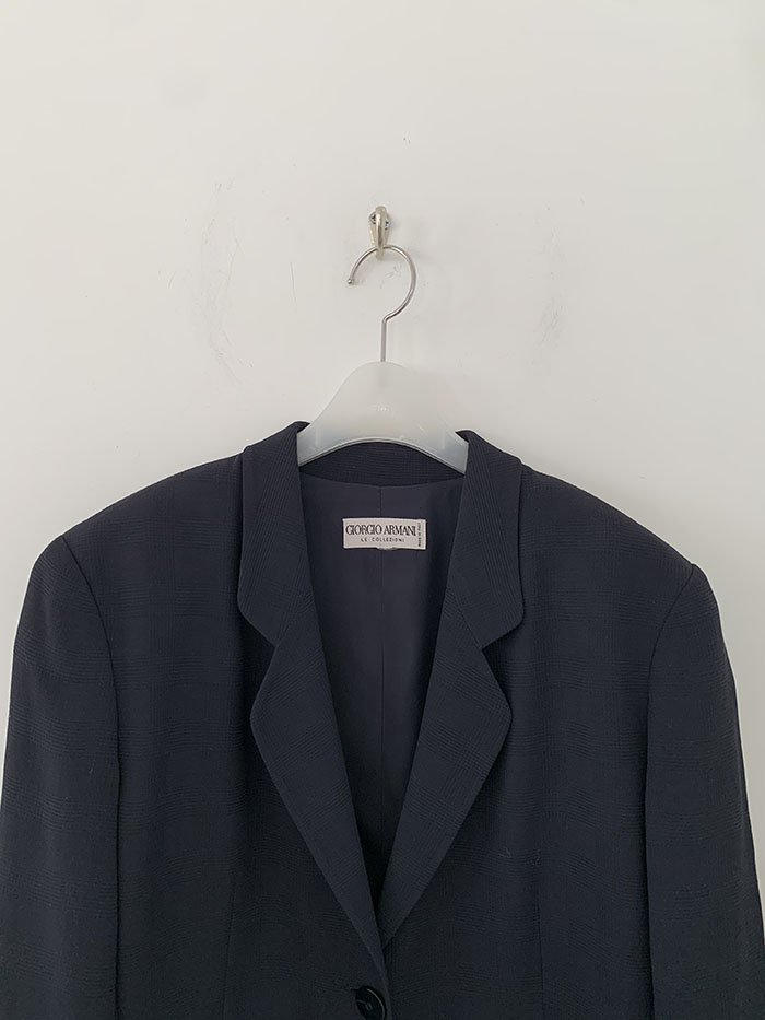 00's "Giorgio Armani" Three buttons Linen Jacket 복제