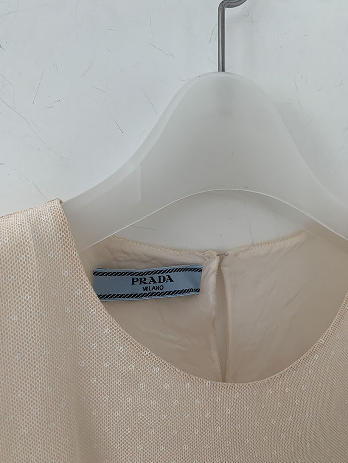 2011's "PRADA" Cotton Blouse Top 복제