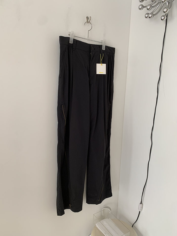 80's "ISSEY MIYAKE" side zip wide Pants (Archive)
