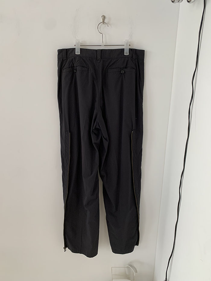 80's "ISSEY MIYAKE" side zip wide Pants (Archive)