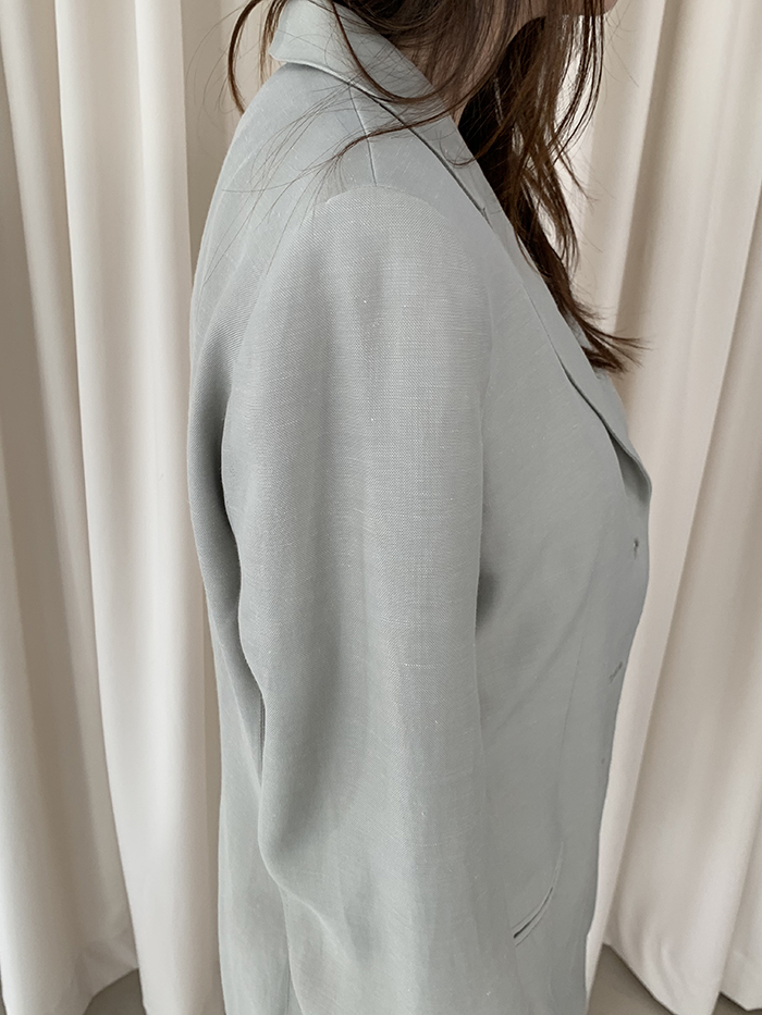 90's "Giorgio Armani" Three buttons wool x silk Jacket 복제