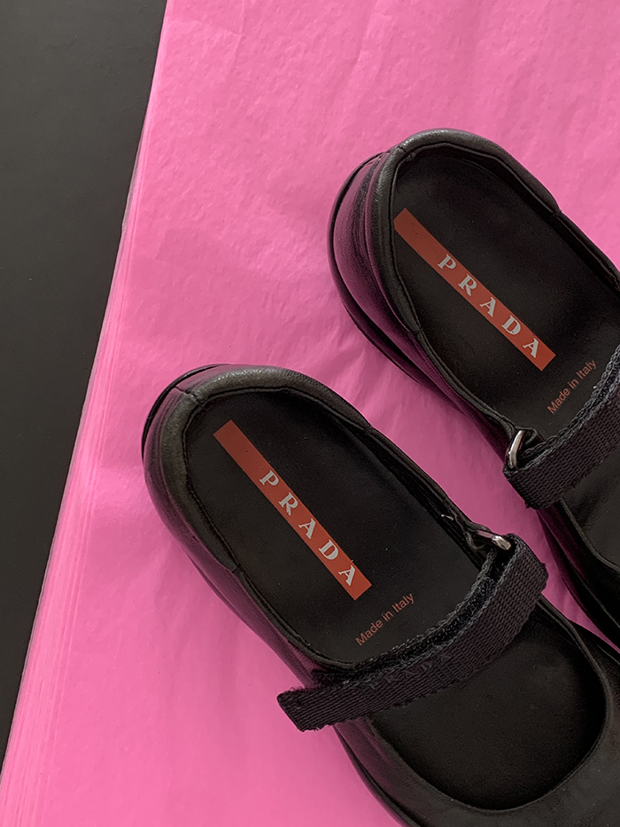 (Deadstock) 00's "PRADA" sandal shoes 복제