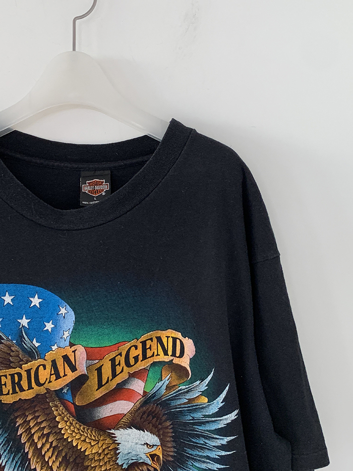 80's "1987 Harley Davidson DULUTH,MINNESOTA" USA Long sleeves T-shirt (rare piece) 복제
