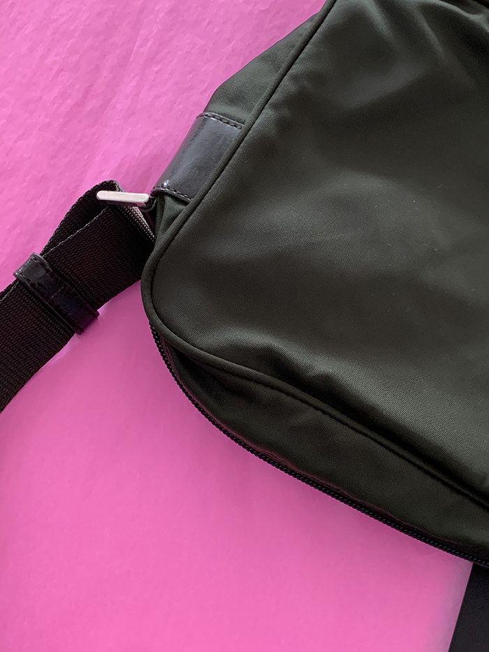 00's "PRADA" polyester Cross Bag