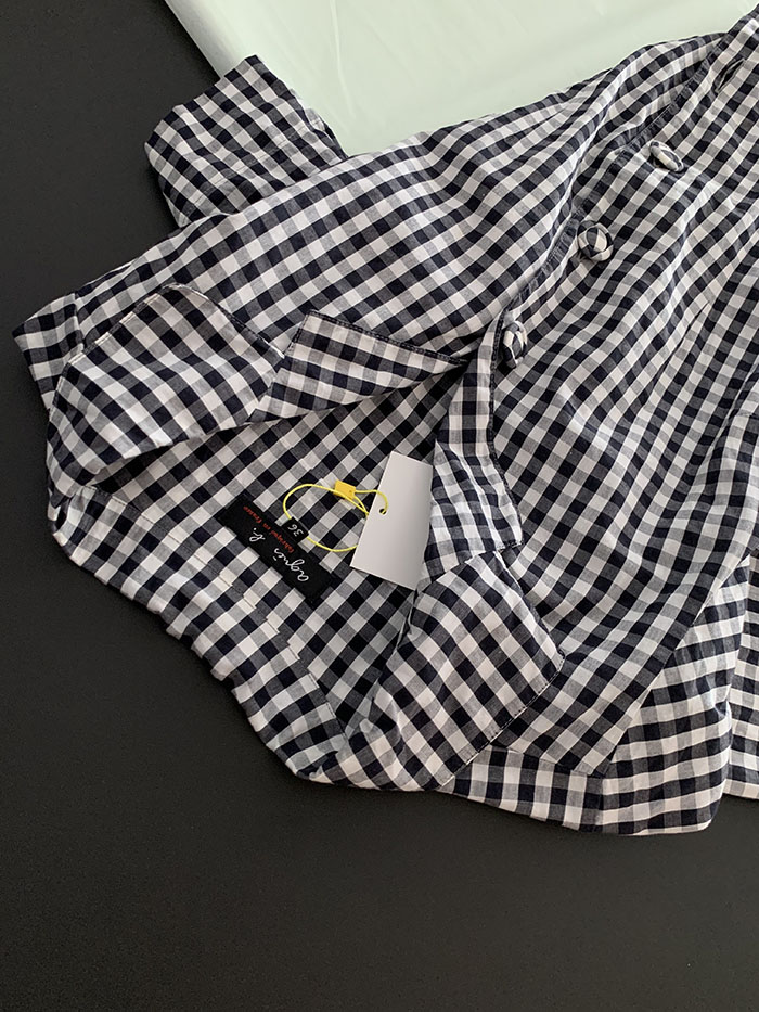 00's "Agnes B" Check Shirt