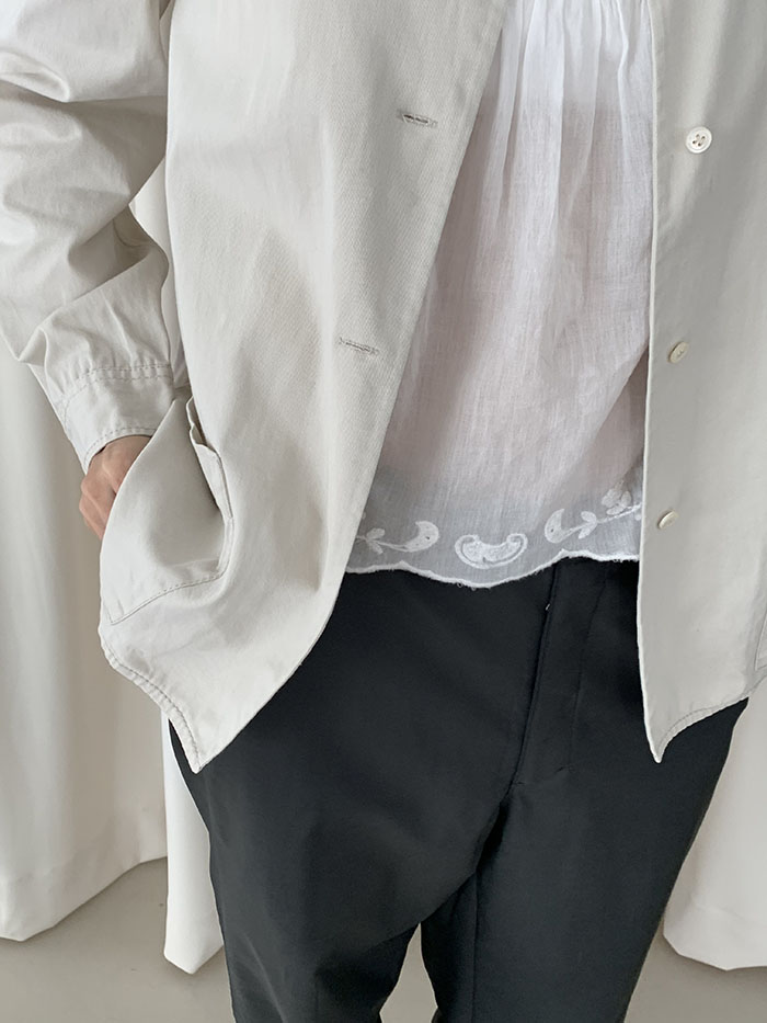 90's "PRADA" nylon zip up collar Jacket 복제