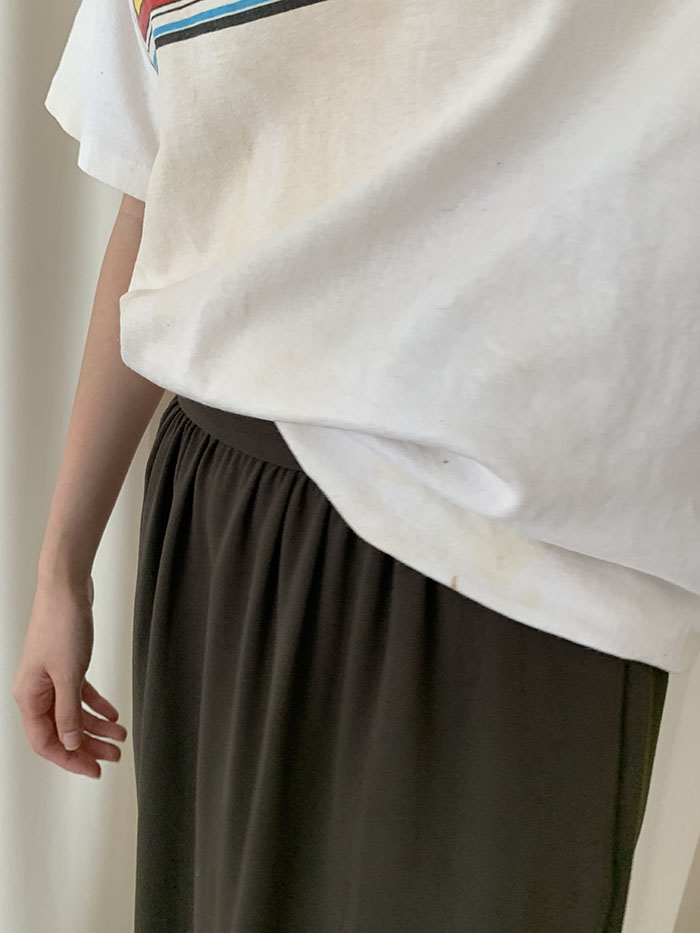 00's "PRADA" viscose Skirt 복제