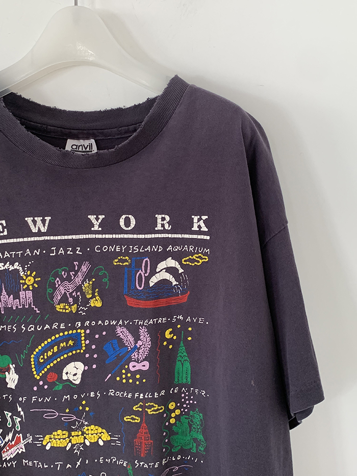 80's "NEW YORK" USA T-shirt