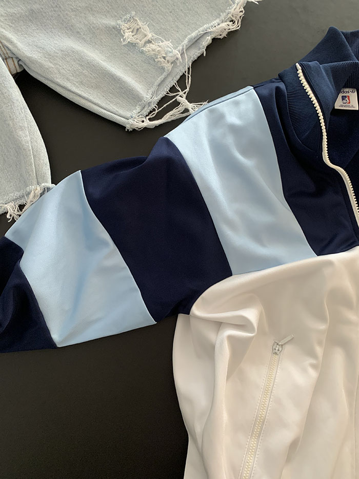 80's France Adidas Hoodie Track Top by W.Germany (rare piece) 복제 복제