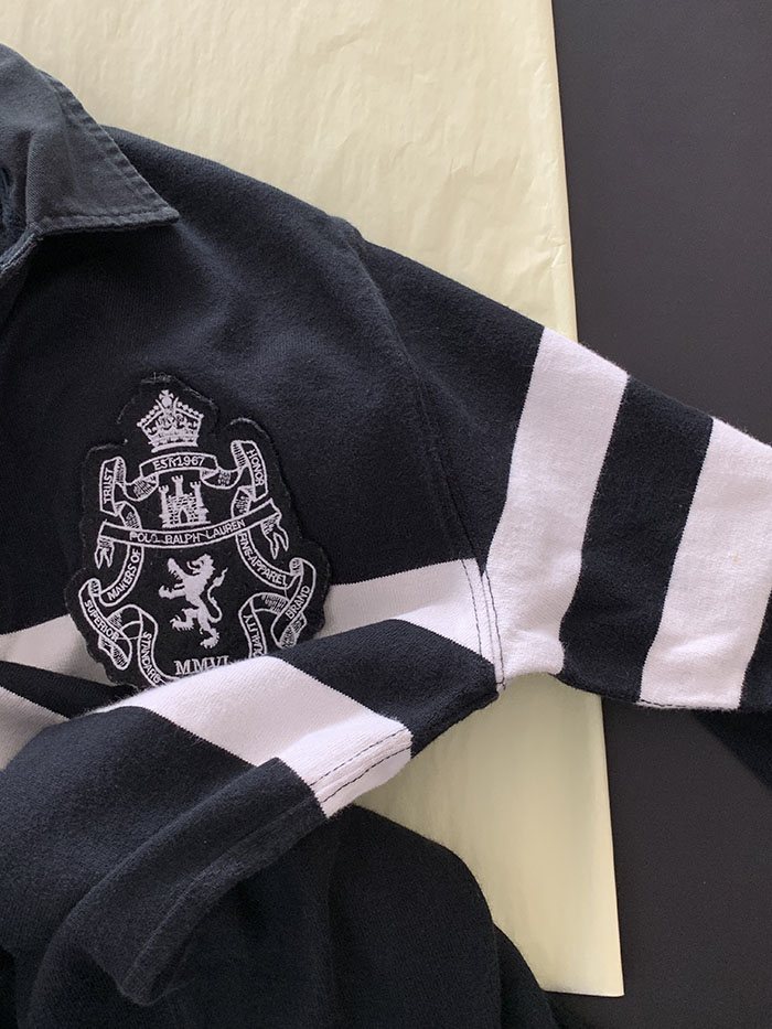 Vintage "Melbourne Flower Gaarden Show" by Polo Ralph Lauren Rugby" Pique Shirt 복제 복제