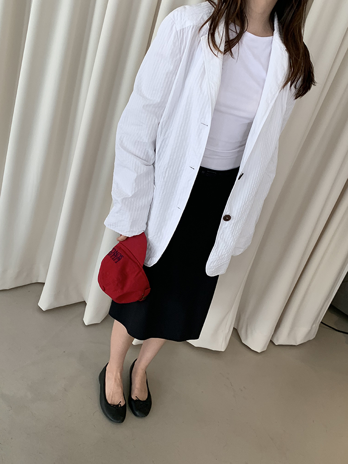90's "JIL SANDER" silk Summer Jacket 복제
