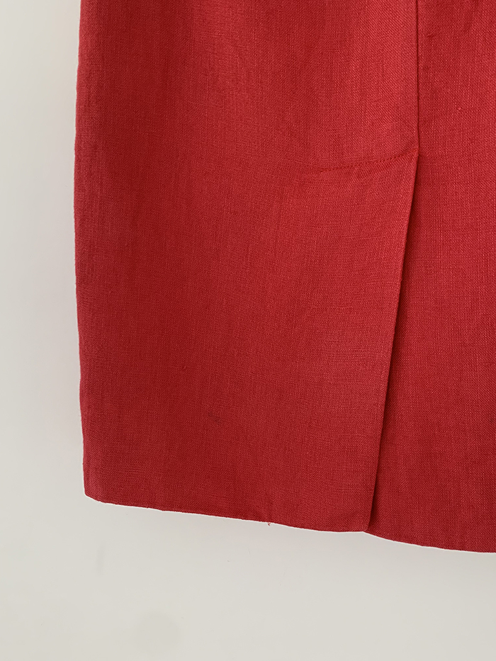 00's "Prada" cotton x linen Skirt 복제