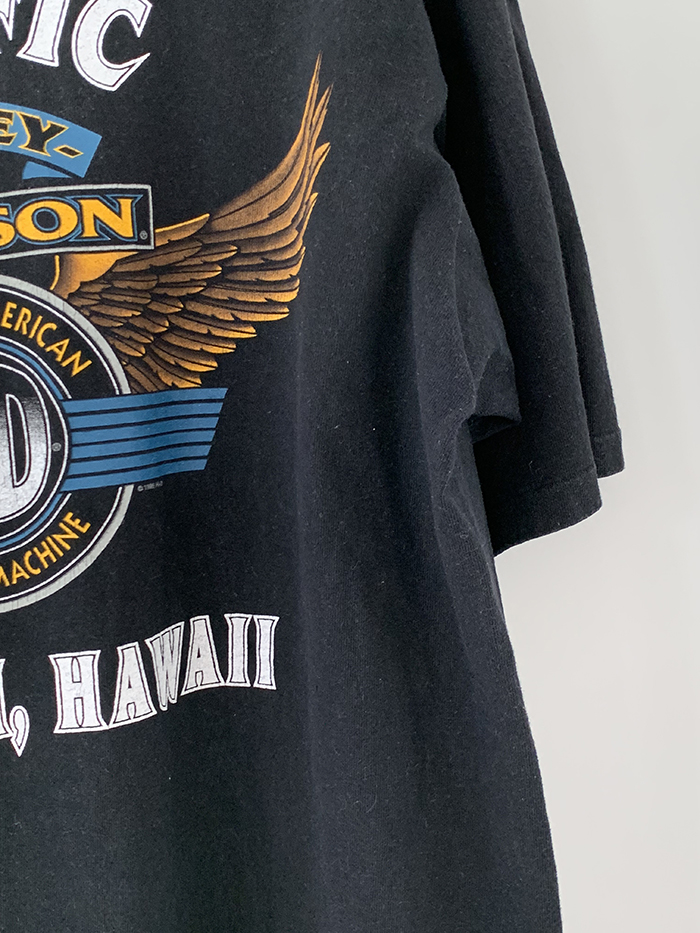 80's "1987 Harley Davidson DULUTH,MINNESOTA" USA Long sleeves T-shirt (rare piece) 복제