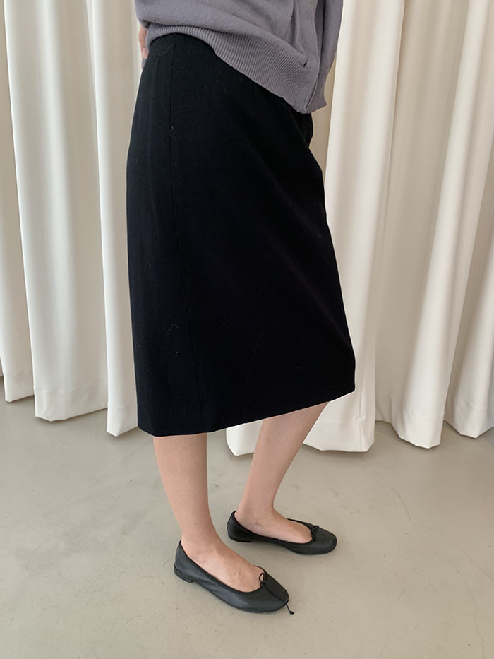 00's "Prada" black cotton Skirt