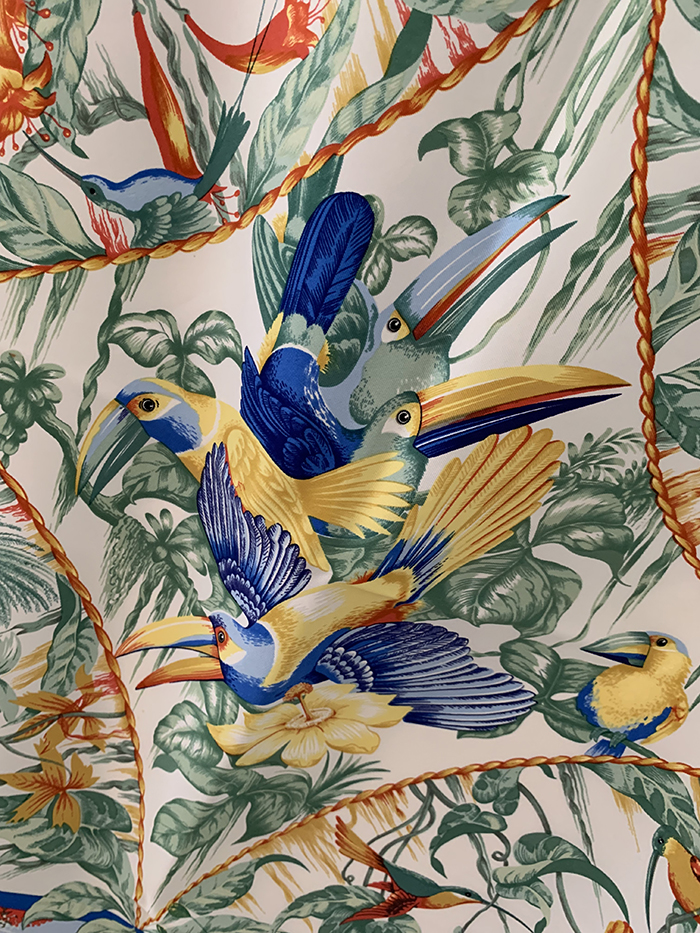 80's "Hermes Pourvu qu'on ait l'ivresse" Silk Scarf 복제