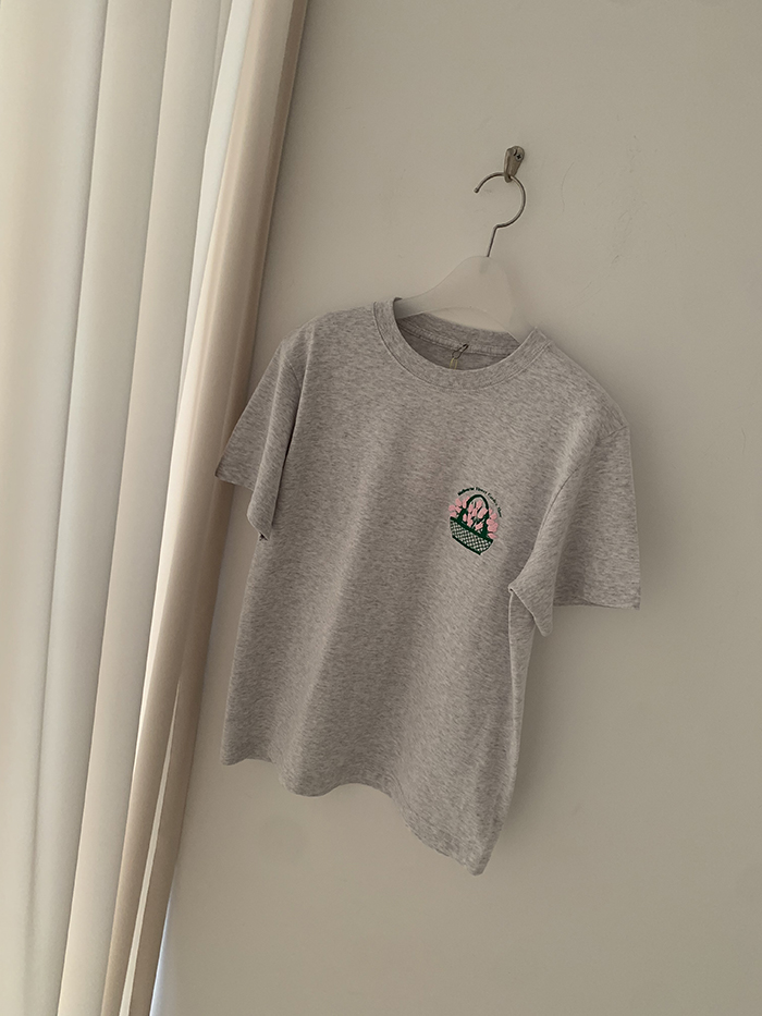 (new product) "Melbourne Flower Garden Show" T-shirt (Ash Gray)