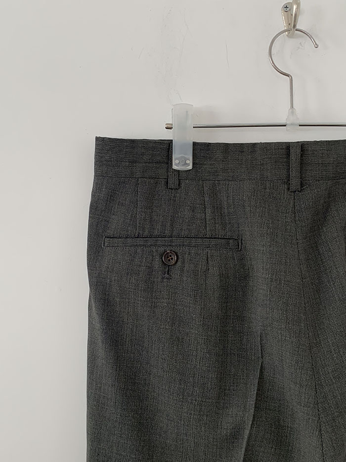 90's "Comme des Garcons Homme Plus" Banding wide turn-up Pants (season 1991) 복제