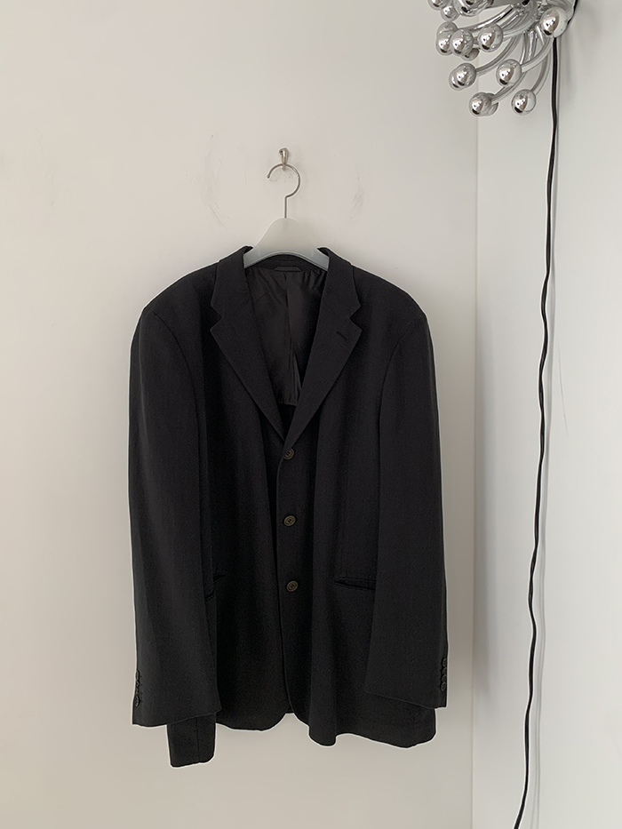 90's "Giorgio Armani" Three buttons wool Jacket 복제