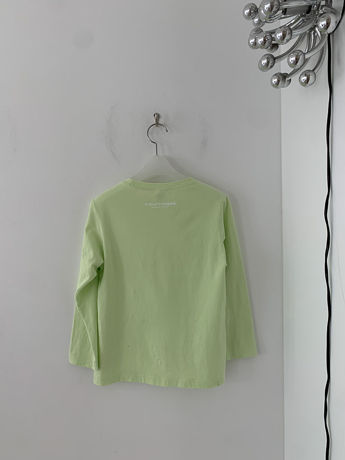 (Deadstock) 90's "Courreges" cotton T-shirt 복제