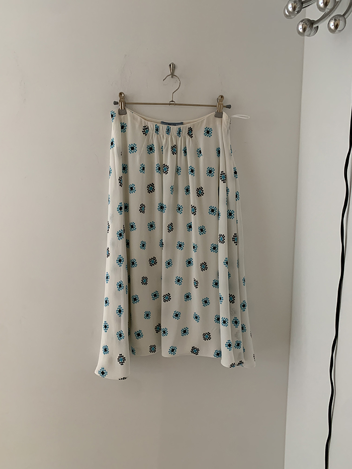 00's "Prada" pleated Skirt