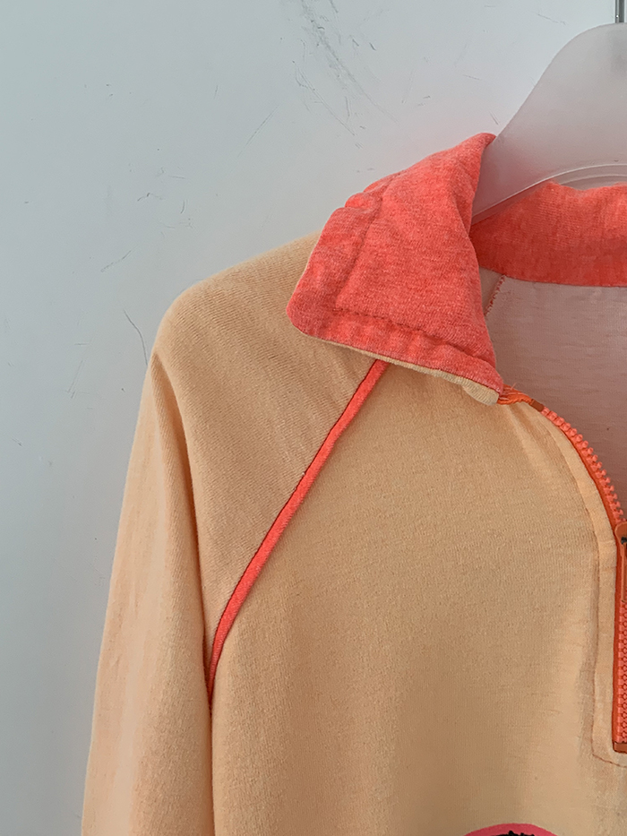 90's "Chaps by Ralph Lauren" half zip up Sweatshirt 복제