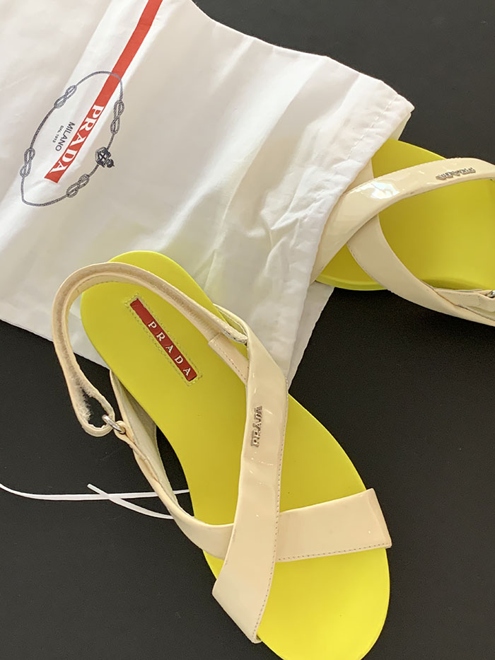 00s "Prada" Rubber Slides