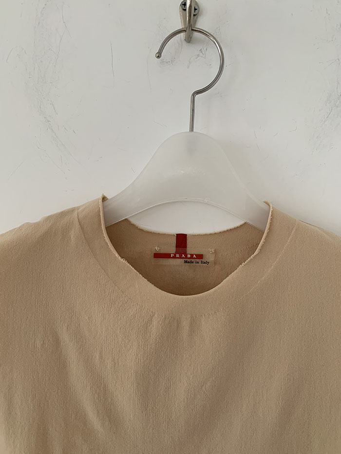 00's "PRADA" short half neck Knit Top 복제