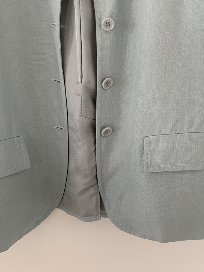 00's "PRADA" blue short Jacket