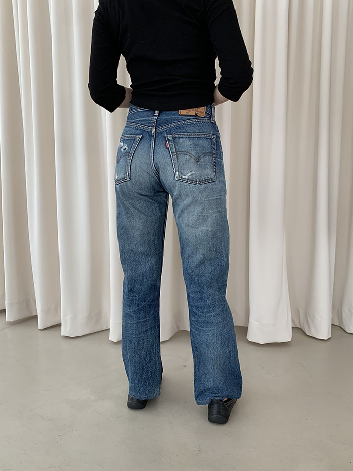 90's Levi's 502 - size 27-28 (Big E Selvage Red line) 복제