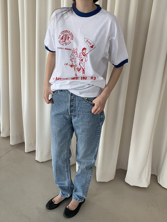 (Deadstock) 80's "Champion" USA Ringer T-shirt
