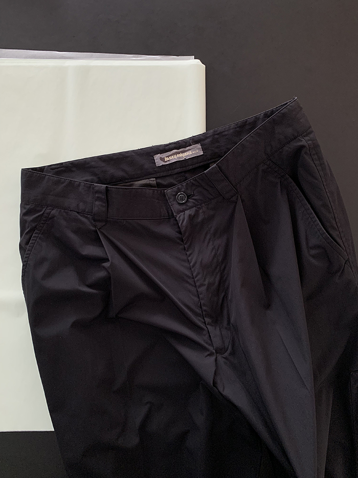 80's "ISSEY MIYAKE" side zip wide Pants (Archive)