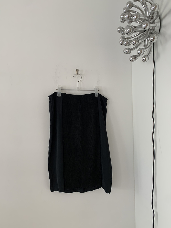 00's "Prada" cotton Button Skirt 복제