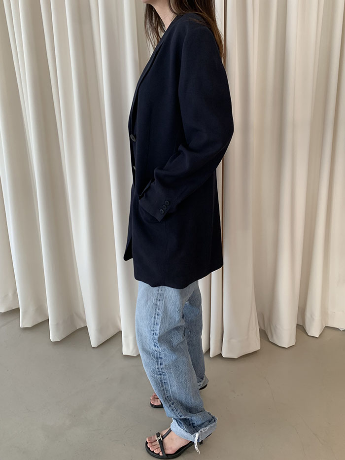 00's "Giorgio Armani" Three buttons Linen Jacket 복제