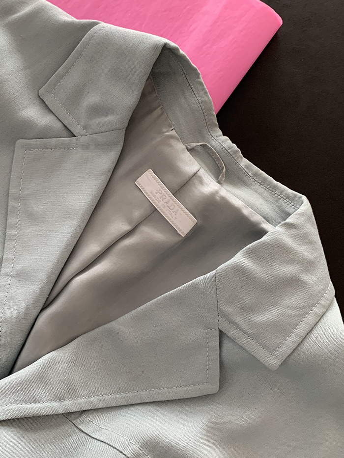 00's "PRADA" blue short Jacket