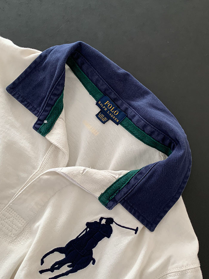 Vintage "Melbourne Flower Gaarden Show" by Polo Ralph Lauren Rugby" Pique Shirt 복제