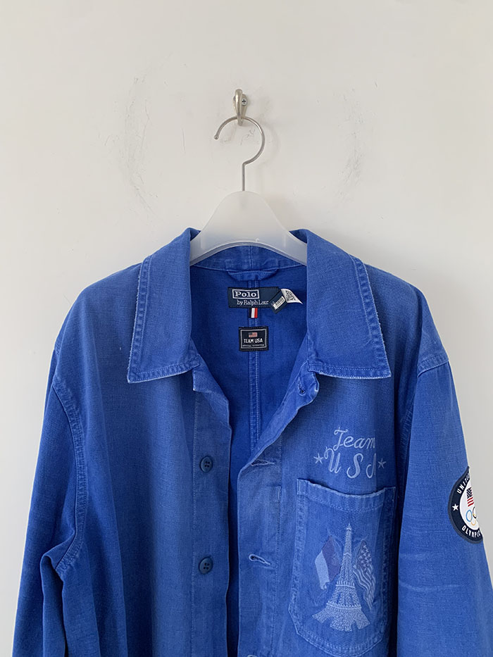 00's "Polo Ralph Lauren" cotton x linen Military Coat 복제