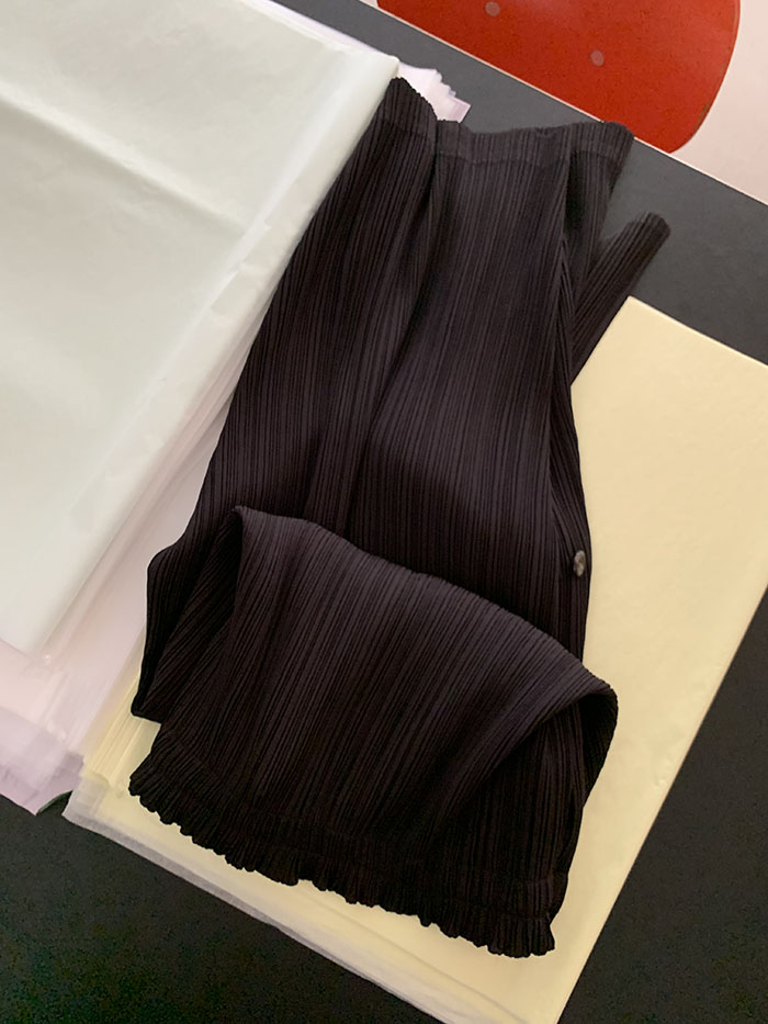 80's "HAI by ISSEY MIYAKE" Leather Skirt 복제